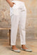 Elegant White Straight Cotton Pants for Women – Aaronee