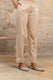 Elegant Beige Cotton Pants for Women – Comfort Fit by Aaronee