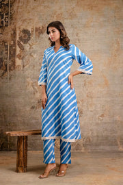 Comfortable blue co-ord set for office