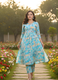 Abstract Print Kurti Set for Women