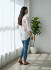Aaronee cotton floral top Jaipur style