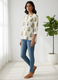 Yellow Floral Printed Cotton Top for Women – Elegant Everyday Wear by Aaronee