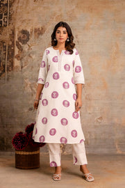 Pure cotton ethnic kurta pant set by Aaronee