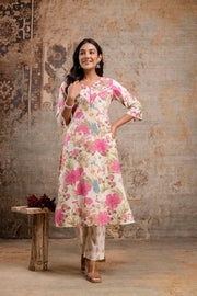 Elegant cotton kurta set for festive wear