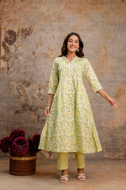 Ethnic daily wear set in pure cotton fabric