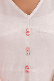 Ethnic wear midi dress with animal design