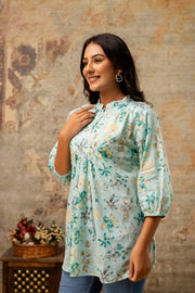 Aaronee cotton short top for women front view