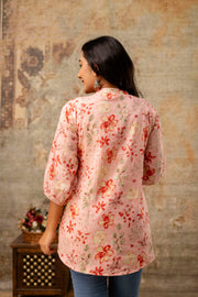 Women’s pure cotton floral kurta top