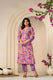 Purple Petal Kurta Set for Women