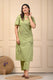 Green & Blue Kurta Set for Women