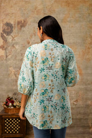 Jaipuri printed cotton top for women
