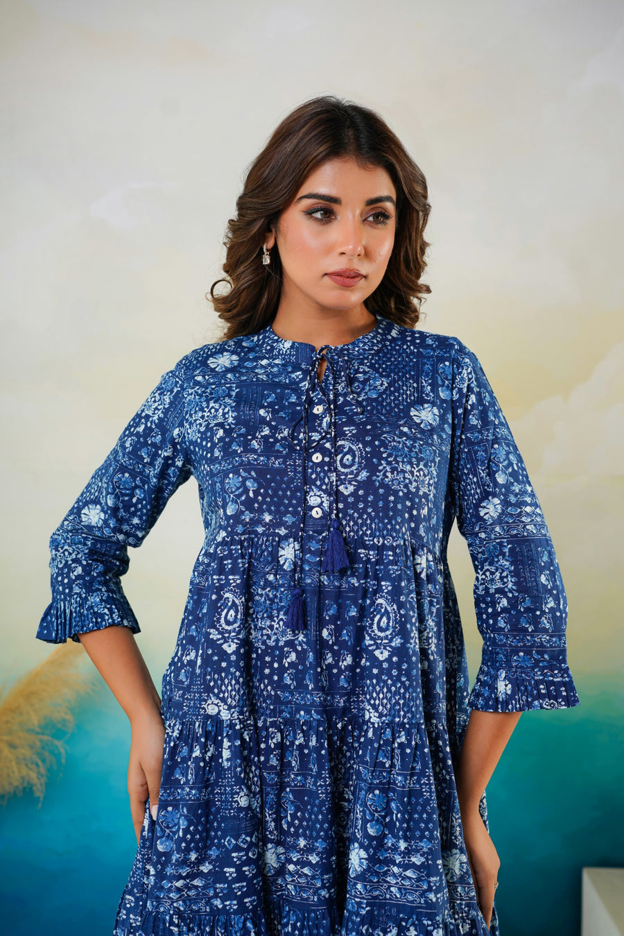 Printed cotton dresses for ladies