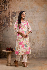 Stylish Aaronee cotton kurta with matching pants