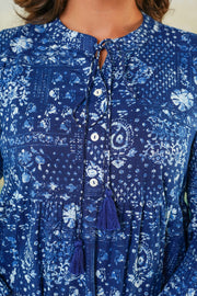 Trendy navy blue casual dress