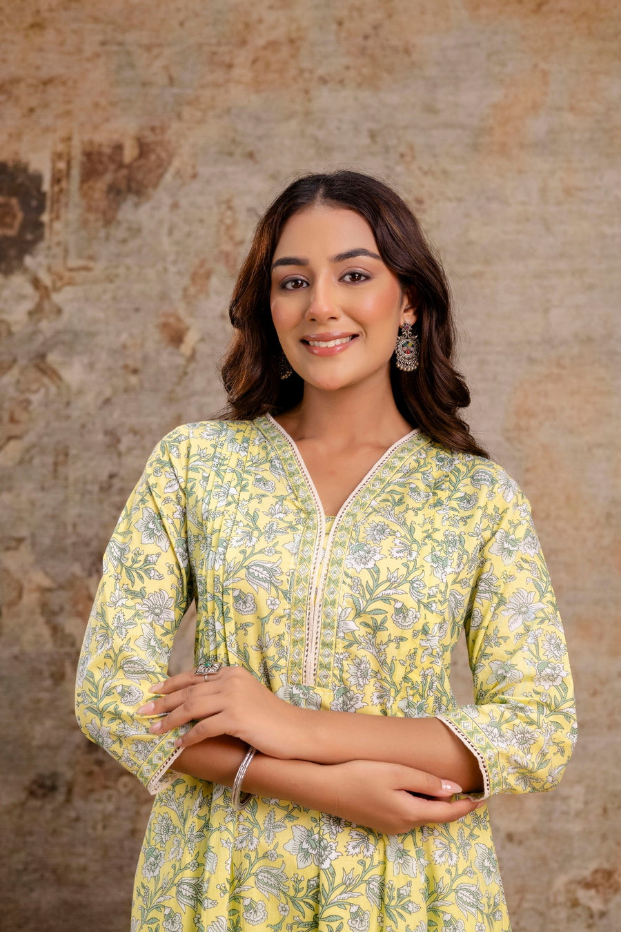 Women’s summer cotton suit in floral print