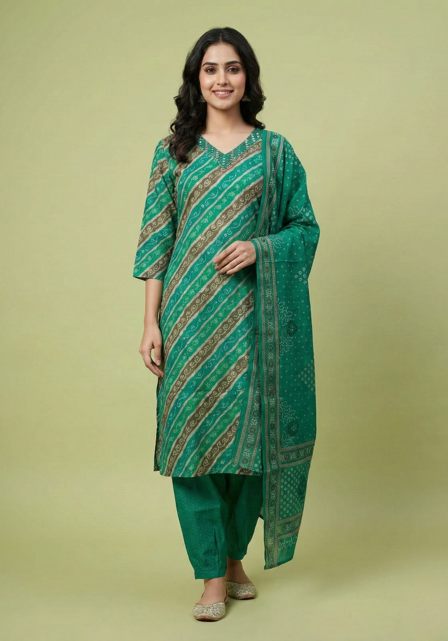 Traditional Kurta Set for Women with Dupatta