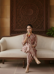 Elegant Maroon Dhoti Kurta Set for Women