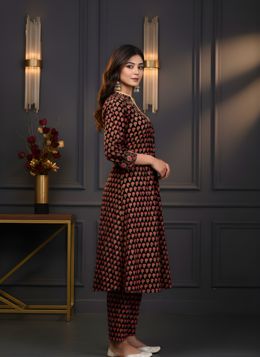 Beauty of Brown Kurta Set for Women