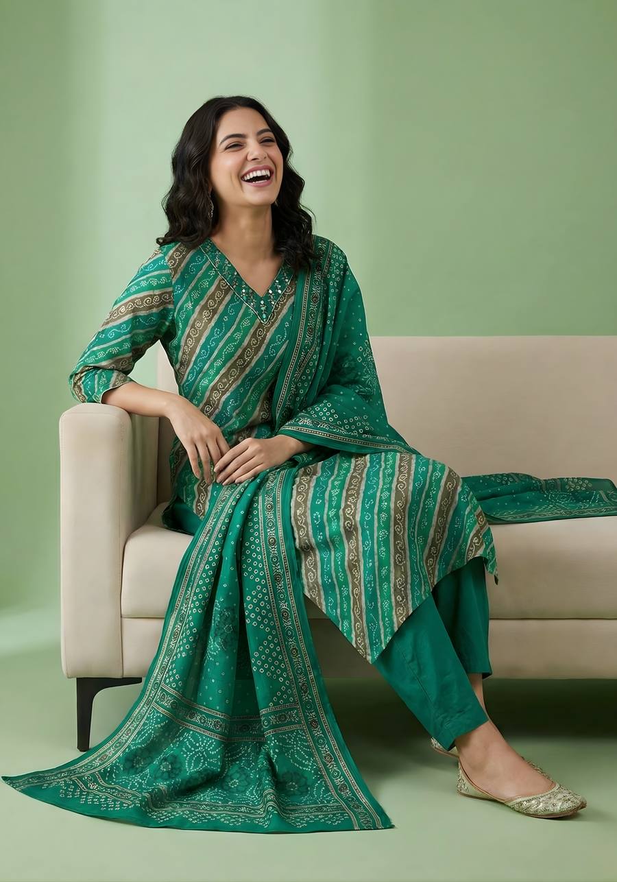 Traditional Kurta Set for Women with Dupatta