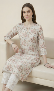 Floral Printed Kurta – Aaronee Everyday Elegance