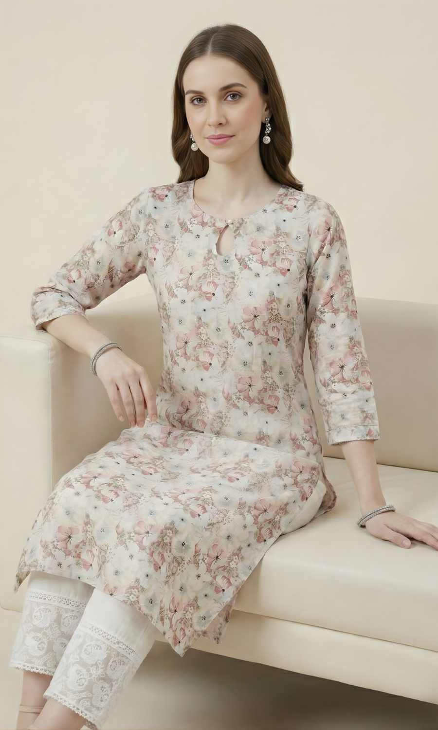 Floral Printed Kurta – Aaronee Everyday Elegance