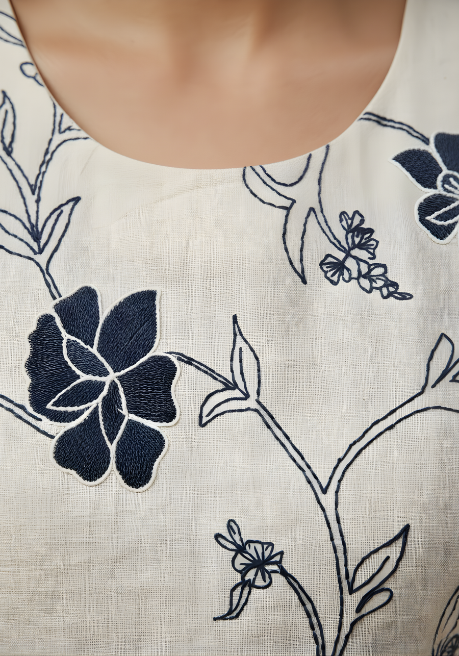 Aaronee office wear western denim outfit