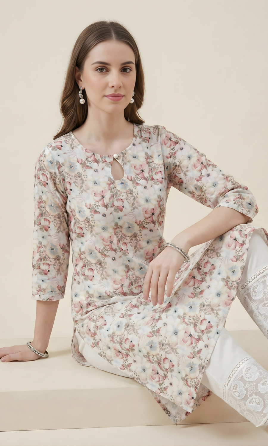 Floral Printed Kurta – Aaronee Everyday Elegance