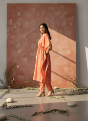 Kaftan in Modal Chanderi Fabric Cord Set for Women