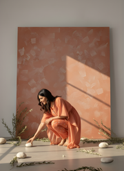 Kaftan in Modal Chanderi Fabric Cord Set for Women