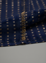 Aaronee Festive Wear Navy Blue Cotton Kurti