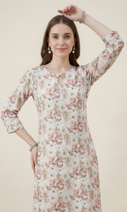Floral Printed Kurta – Aaronee Everyday Elegance