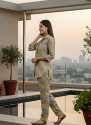 Western Lahirya Cord Set for Women