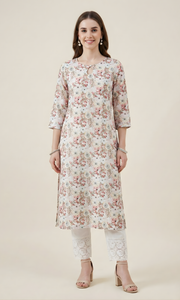 Floral Printed Kurta – Aaronee Everyday Elegance