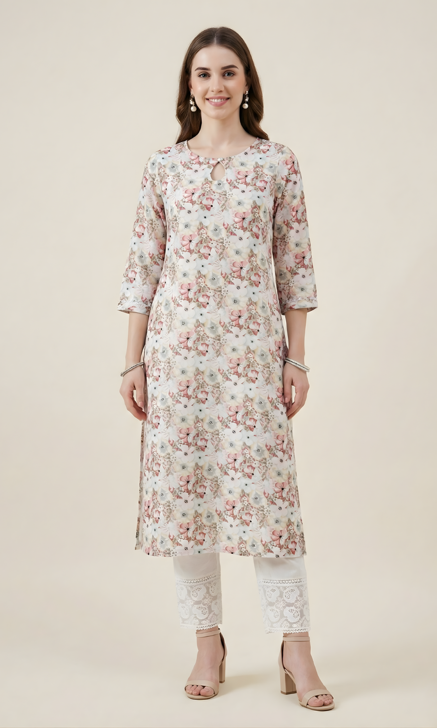 Floral Printed Kurta – Aaronee Everyday Elegance