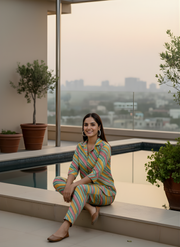 Western Lahirya Cord Set for Women