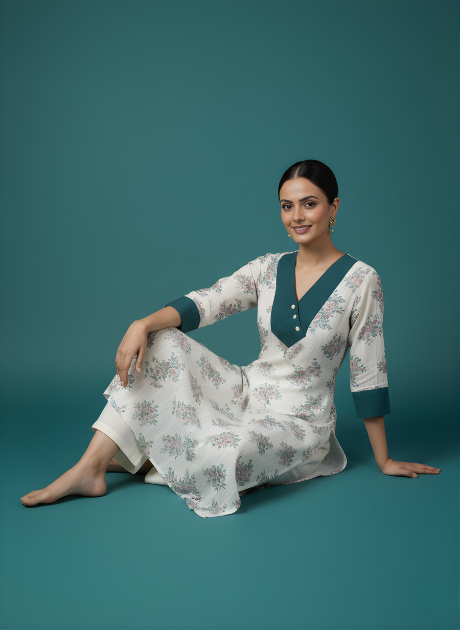 Aaronee printed cotton kurta for casual wear