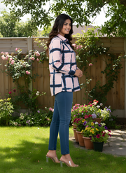 Peach Tye and Dye Indo-Western Style Shirts for Women