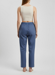 Aaronee Pure Cotton Straight Fit Pant for Women – Soft Elastic Waist Casual Wear