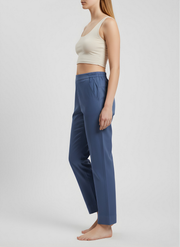 Aaronee Pure Cotton Straight Fit Pant for Women – Soft Elastic Waist Casual Wear