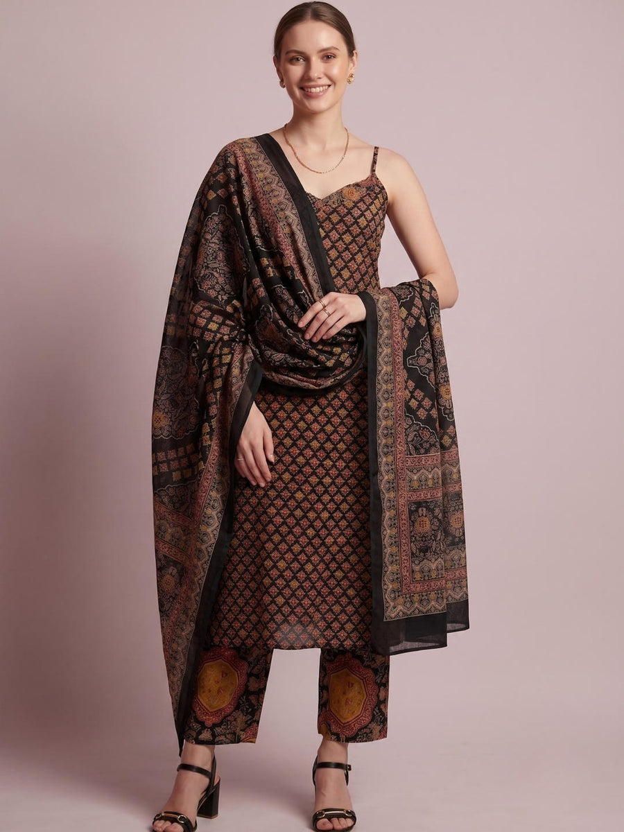 Premium Cotton Traditional Ethnic Suit Set for Women