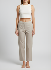 Aaronee pure cotton straight fit pant front view