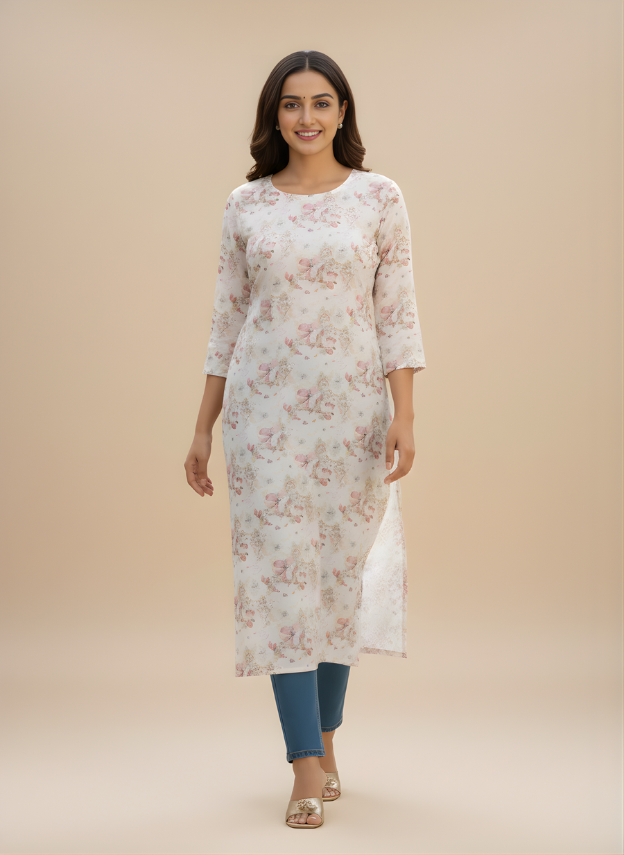 Floral Printed Kurta – Aaronee Everyday Elegance