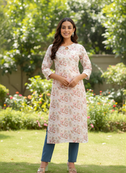 Floral Printed Kurta – Aaronee Everyday Elegance