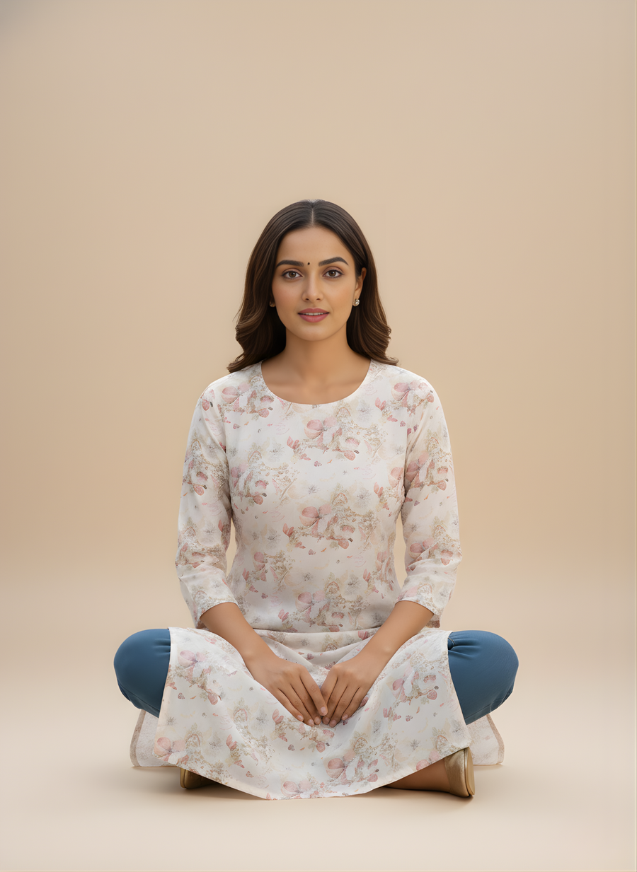 Floral Printed Kurta – Aaronee Everyday Elegance