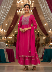 Pink Charm Sharara Set for Women with Dupatta