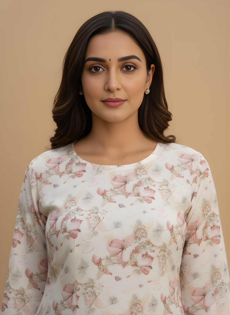 Floral Printed Kurta – Aaronee Everyday Elegance