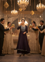 Stylish Wine Sharara Set for Women with Dupatta