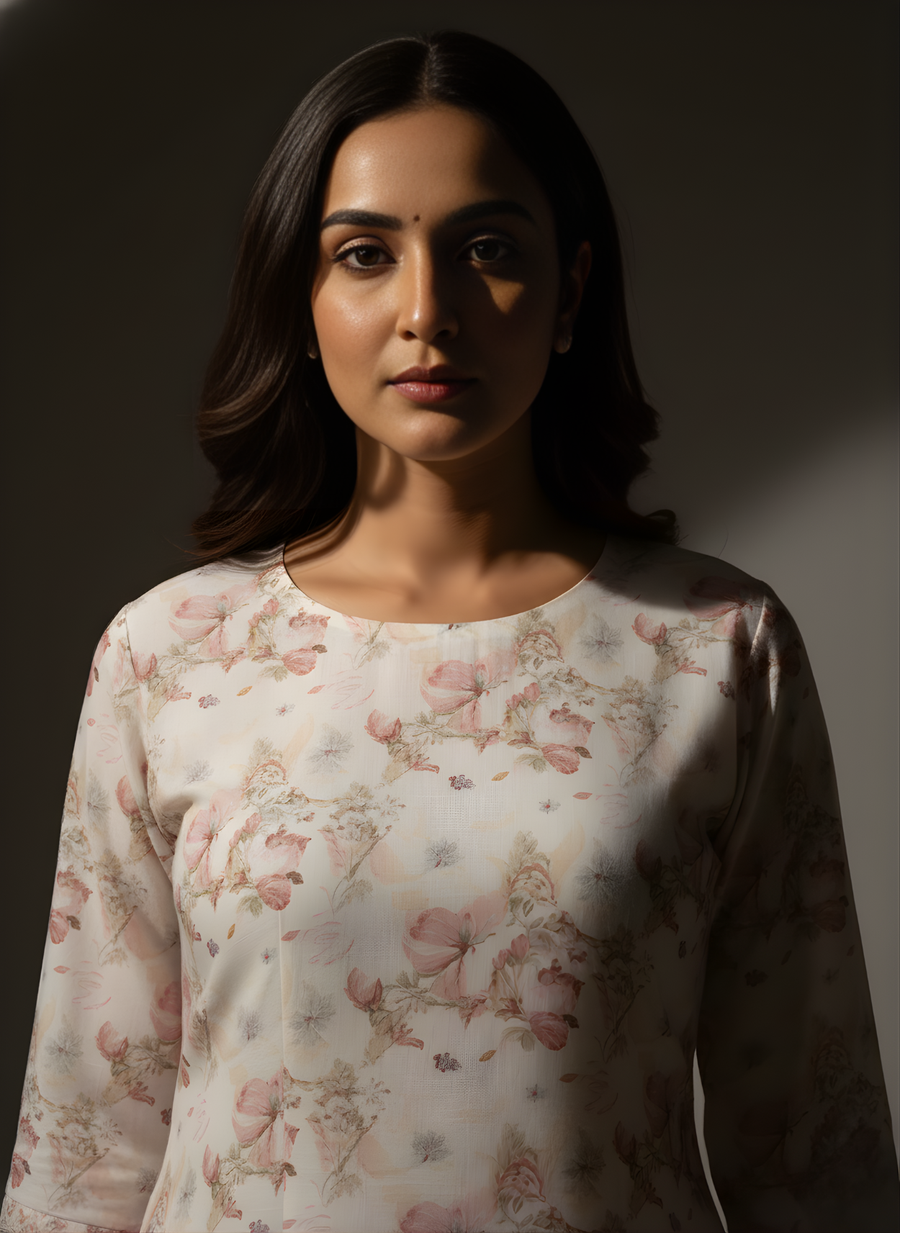 Floral Printed Kurta – Aaronee Everyday Elegance