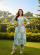 Sea Green Printed Cotton Kurta Pant Set for Women – Aaronee Pure Cotton Collection