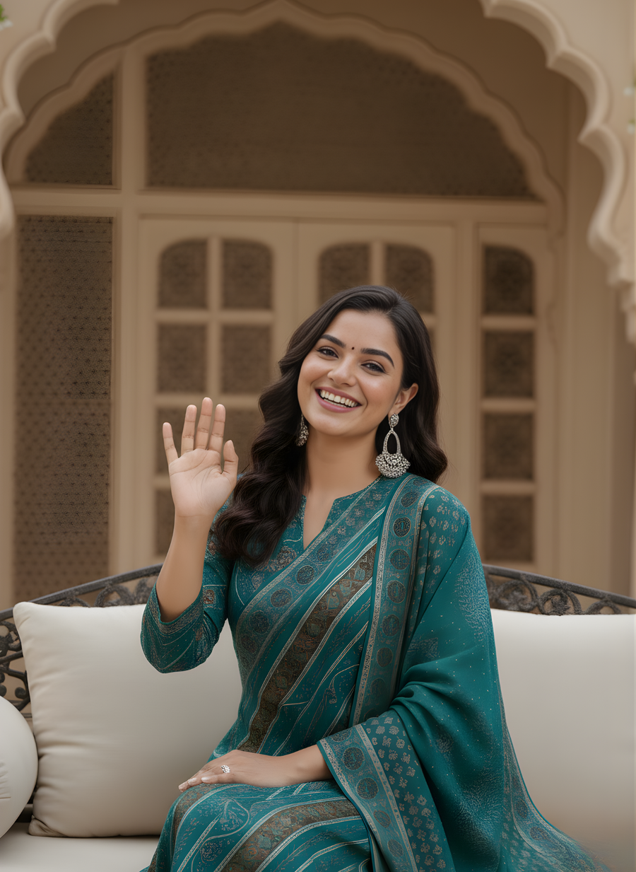 Traditional Kurta Set for Women with Dupatta